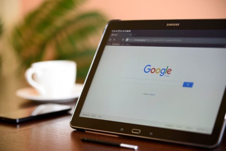 google chrome on tablet