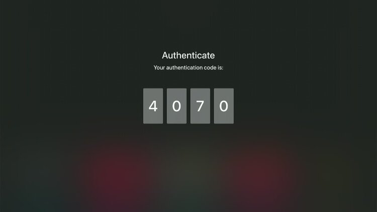 Airplay Authentication code on Apple TV