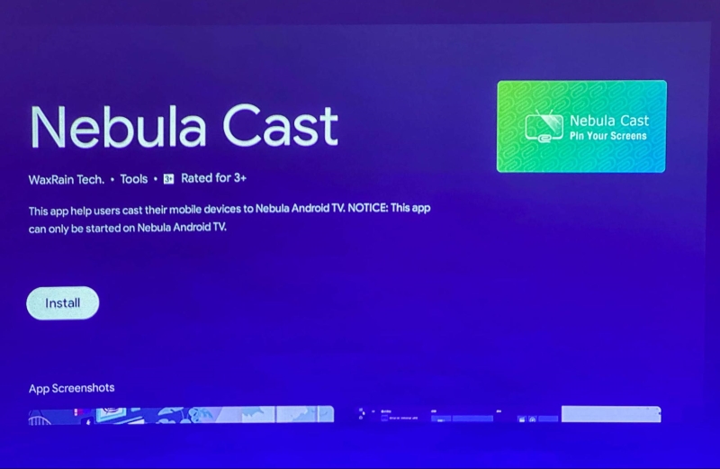 Install the Nebula Cast app