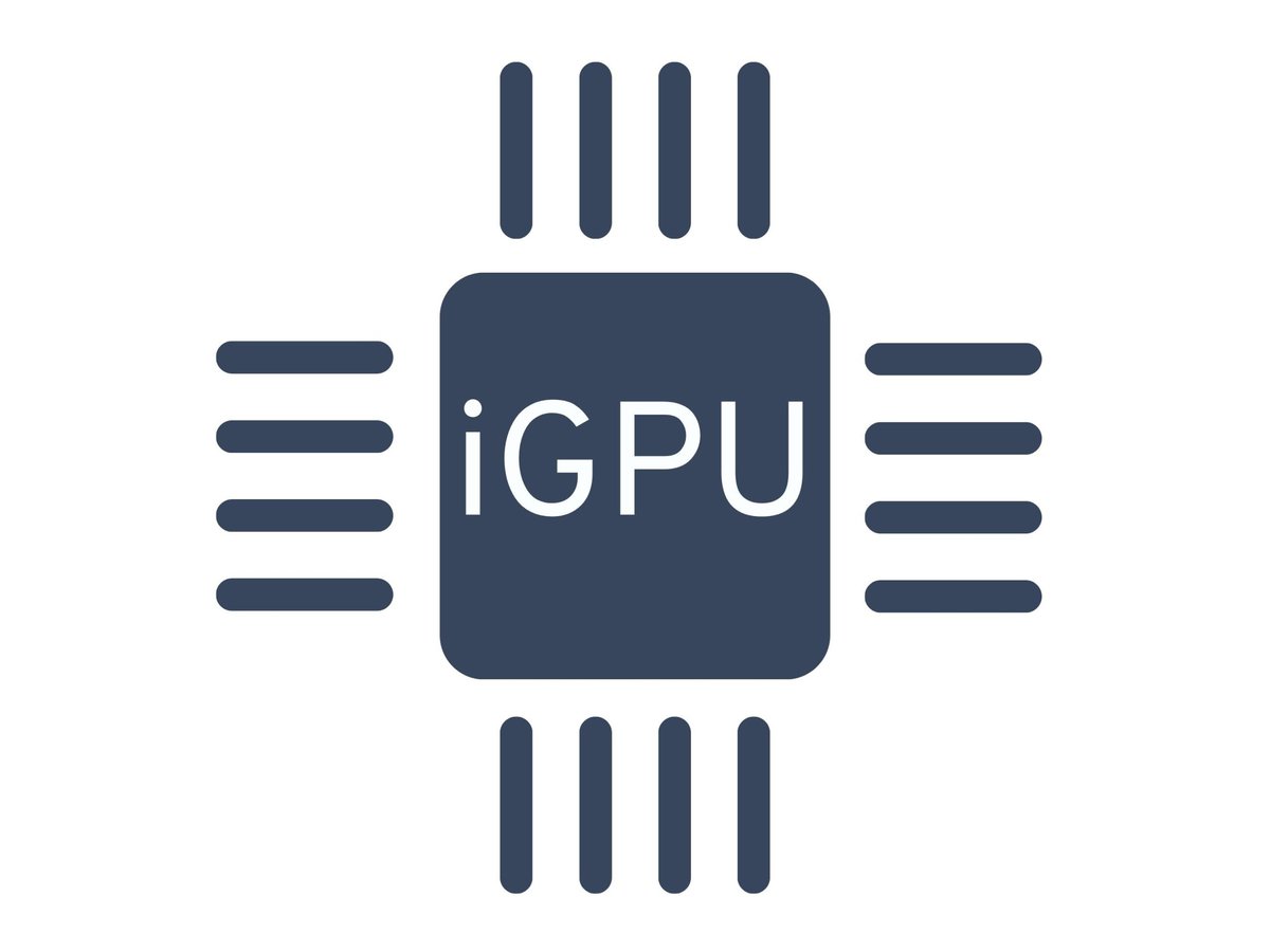 The diagram of the iGPU with the cores around it