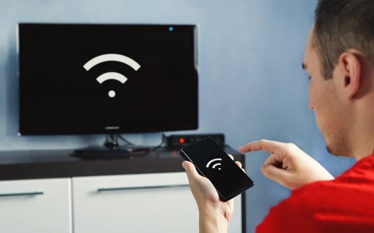 Trying to connect phone and TV to wifi