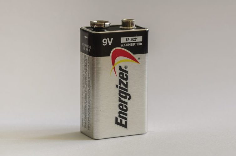 a 9V battery of Energizer brand