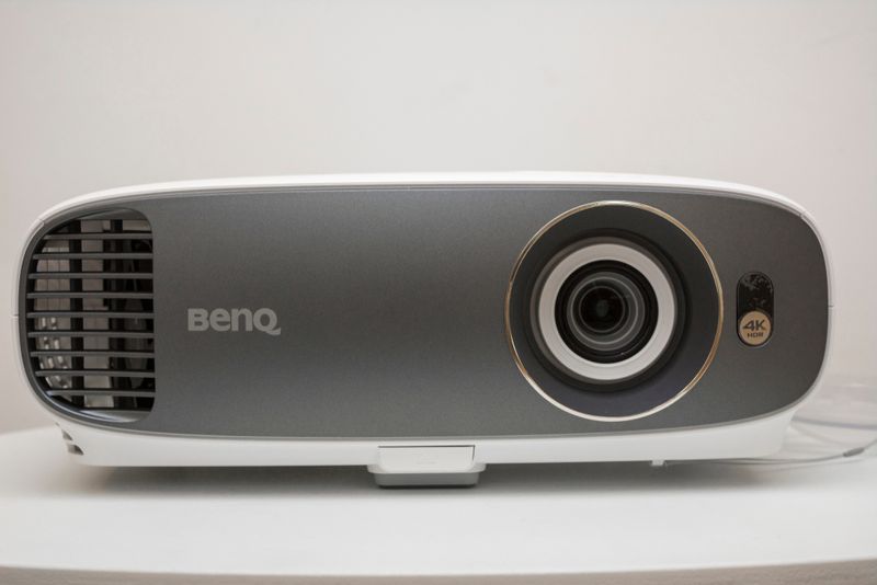 a white 4K BenQ projector