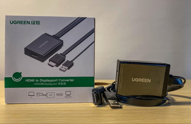 an active HDMI to DisplayPort adapter