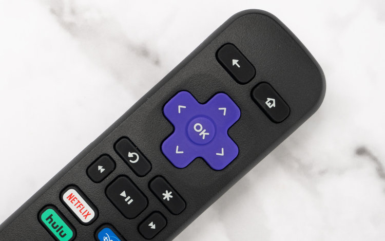 the Roku remote