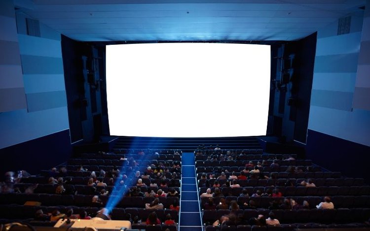 a cinema room using digital projector