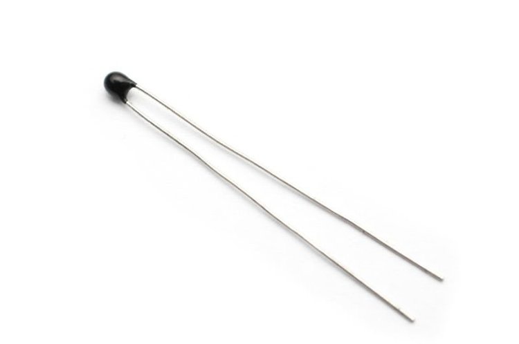 a close-up view of electrical thermistor
