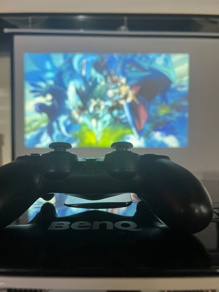 a controller is on a benq projector