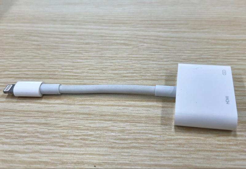 the Apple Lightning to HDMI adapter