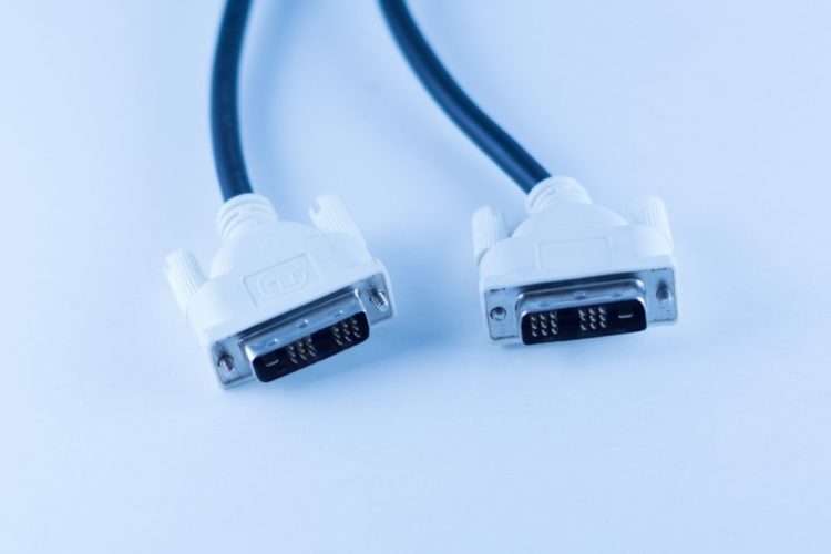 two DVI cables