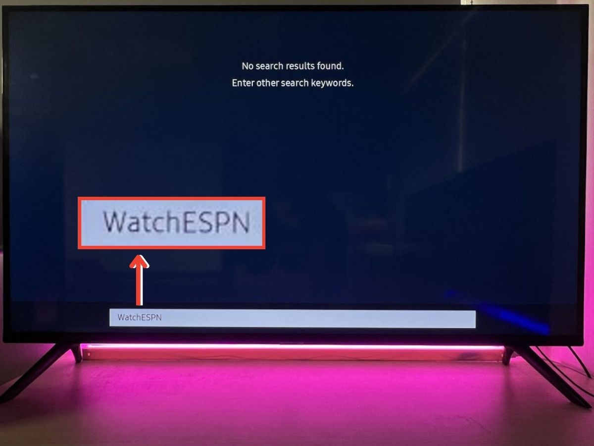 ESPN Live TV unavailable on Samsung TV