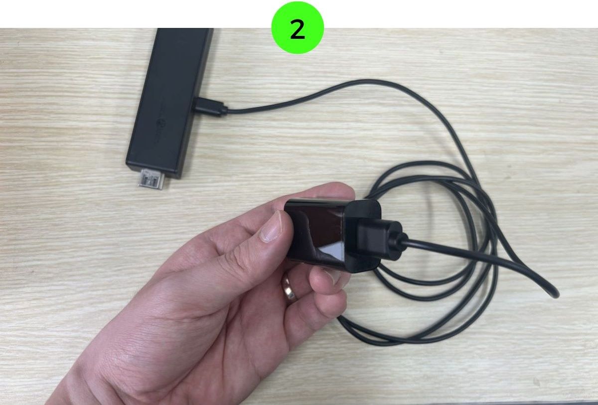 The power adapter of the Fire TV Stick