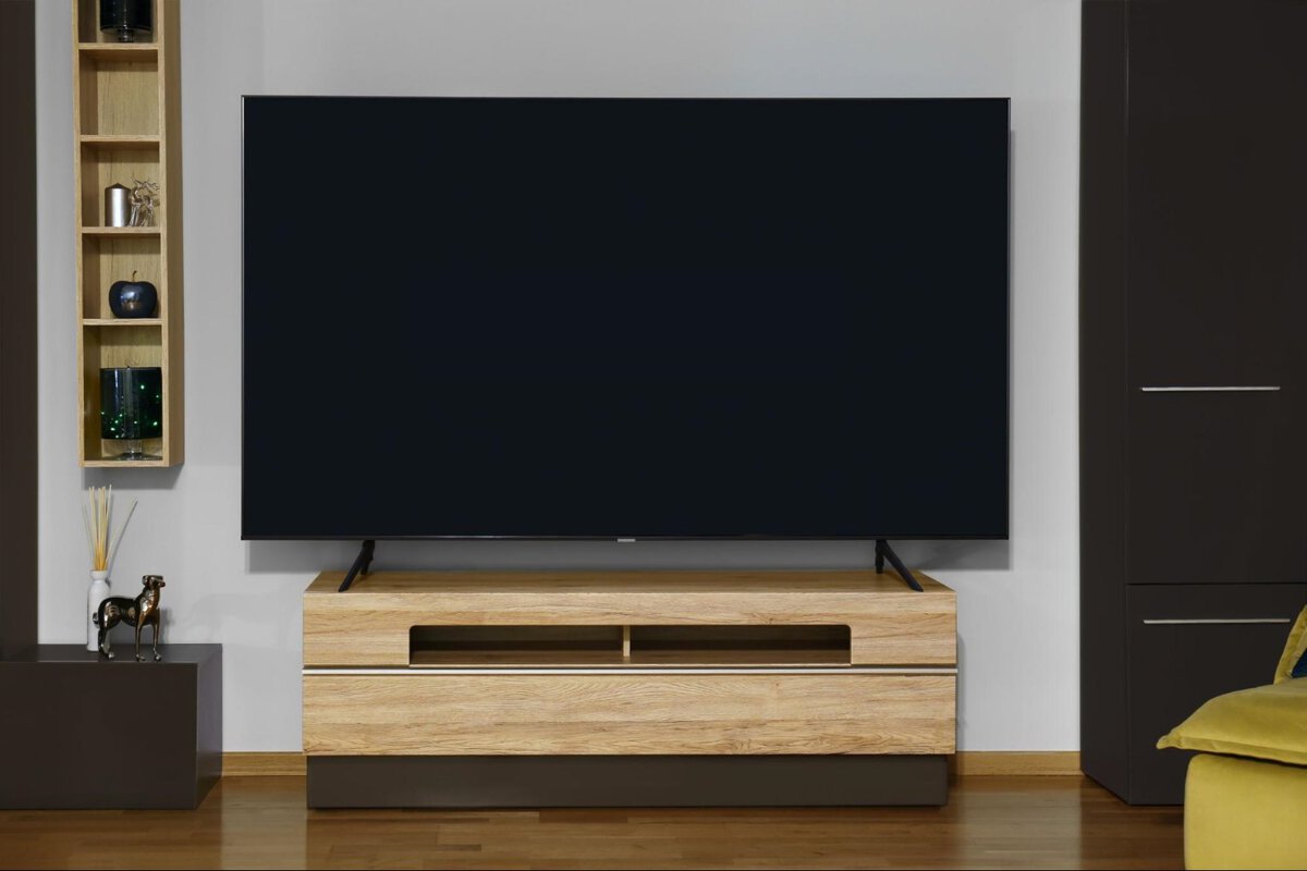 bigger tv in a smaller tv stand