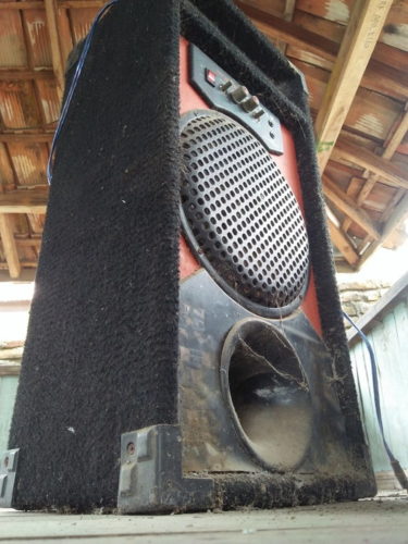 dust build-up on speaker