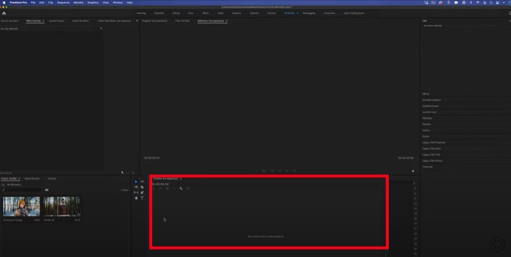 editing timeline