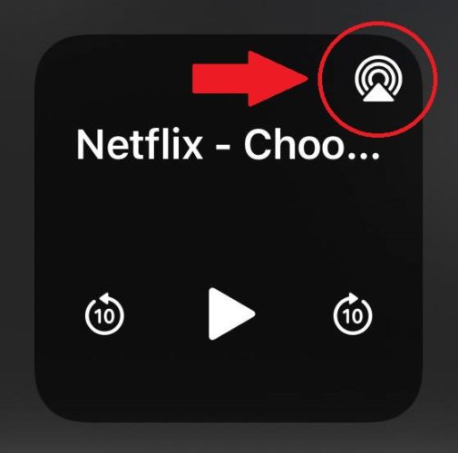 Airplay button