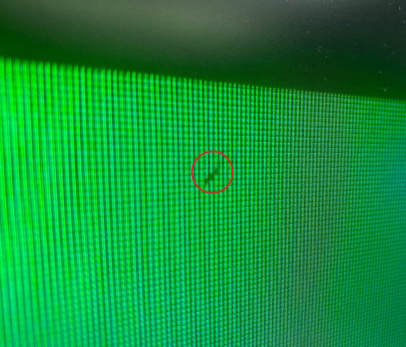 the dead pixels issue on a TV screen