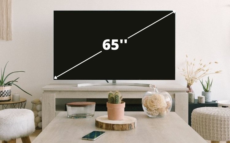 to measure TV diagonally