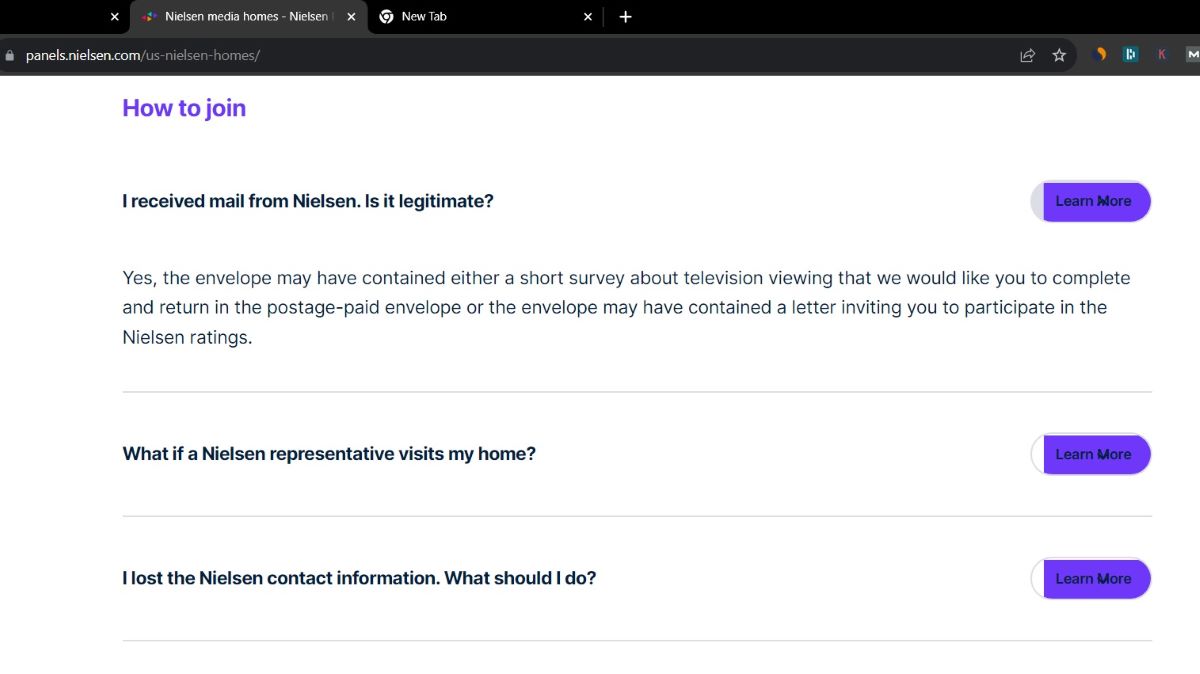 The how to join session on Nielsen website, either from email or calling to the Nielsen phone number