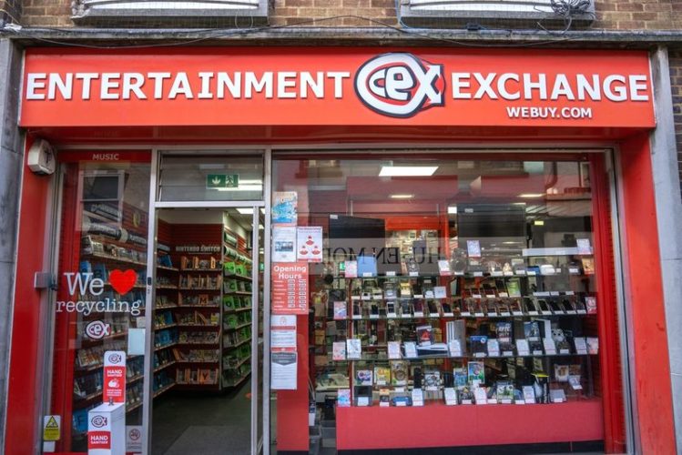 a CeX store in front