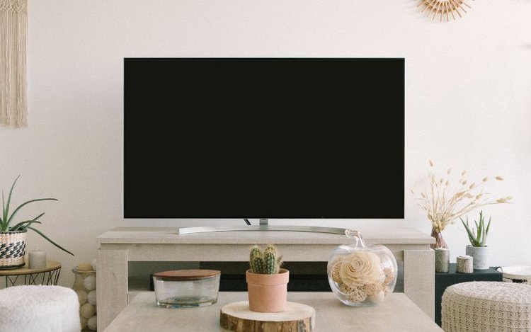 a TV in a ventilated place