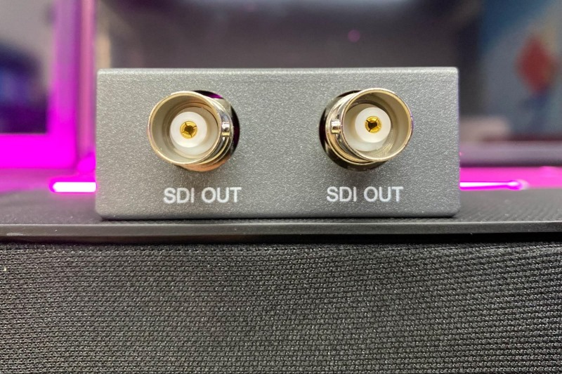 a two-output coaxial splitter