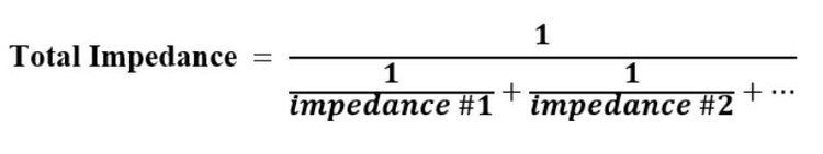 special formula of calculating impedance in parallel wiring