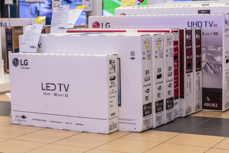 Boxes of TV
