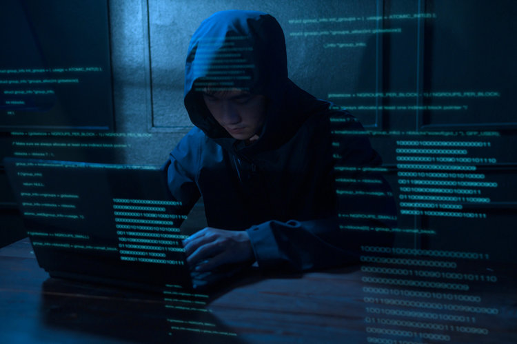 Hacker stealing information