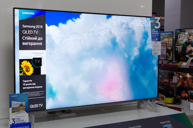 Samsung TV in the store