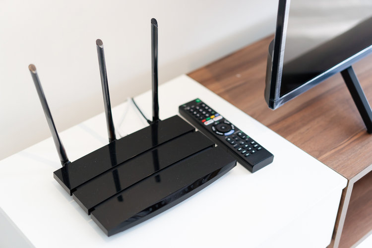 TV and wifi router
