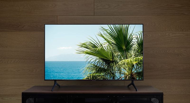 a LED TV in living room