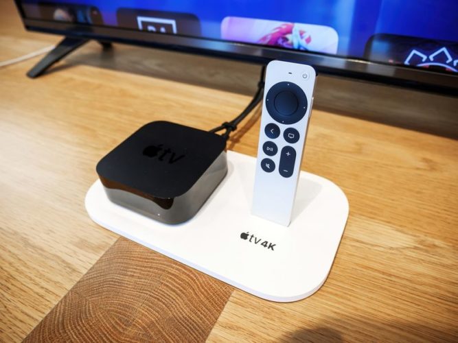 a new Apple TV box and its Siri remote