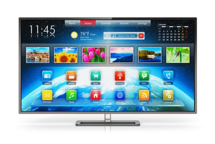 a smart TV with built-in interface for browsing internet