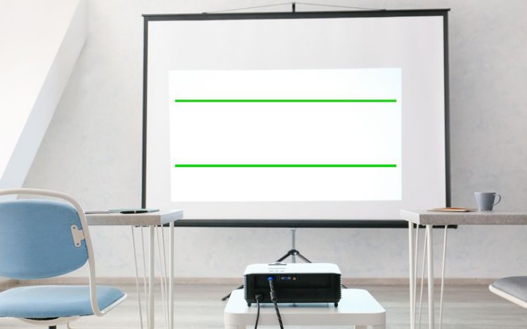 green lines on projector screen