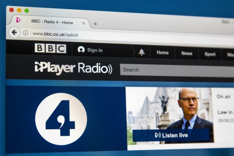 homepage of BBC Radio 4 on BBC iPlayer