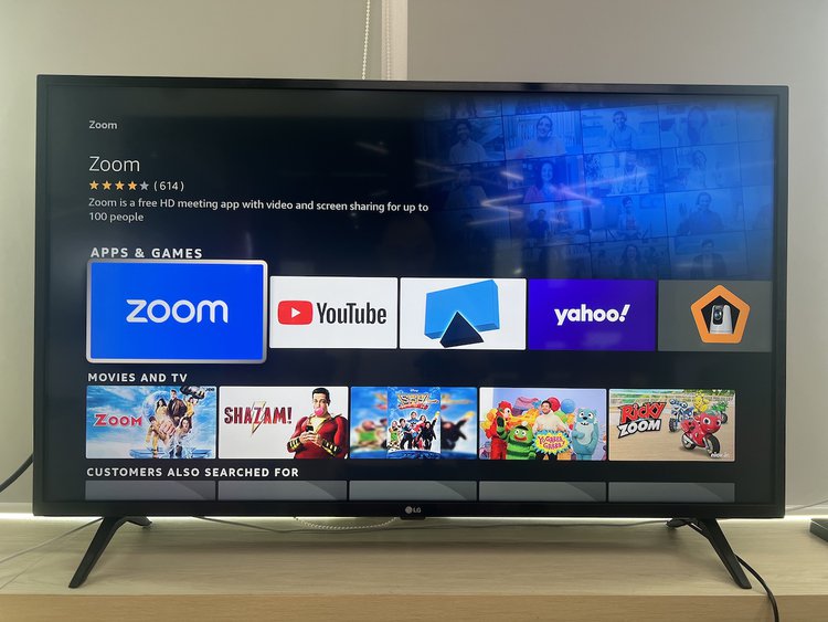 zoom on smart tv with webcam