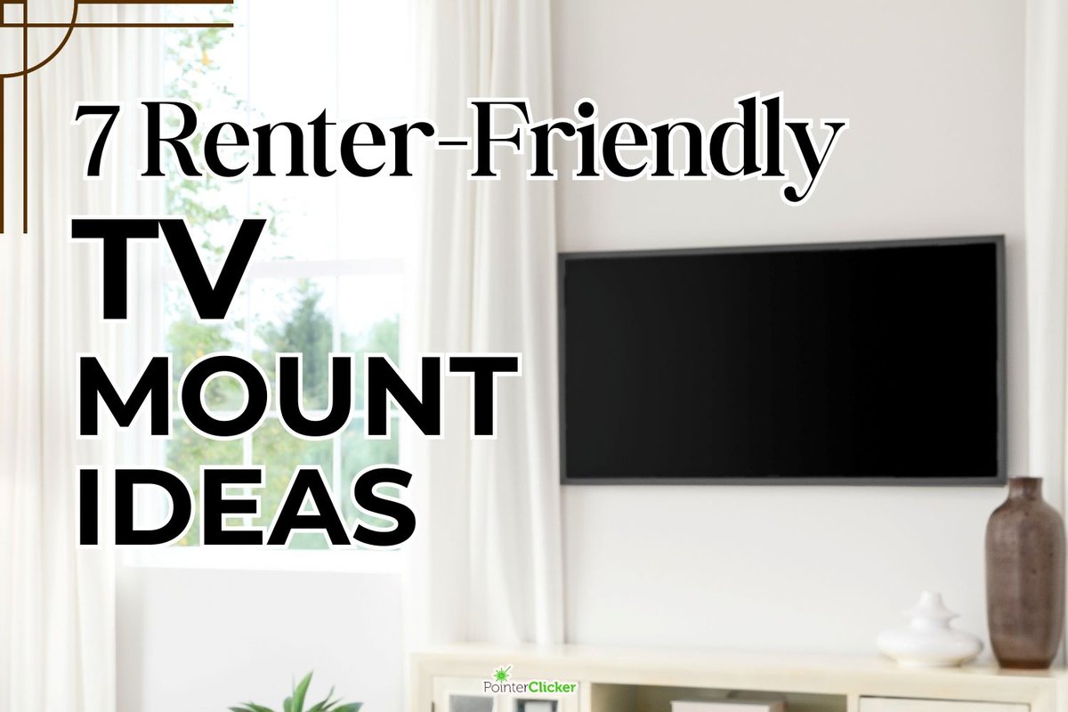 7 renter-friendly tv mount ideas