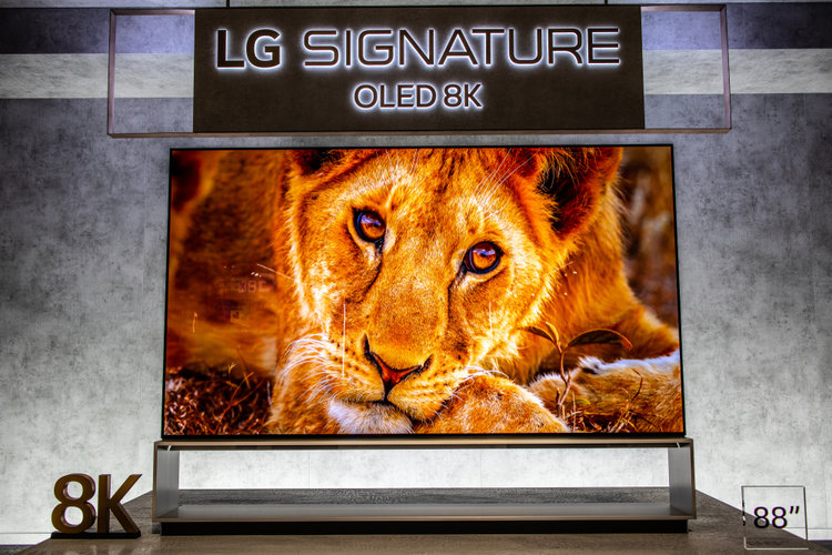 A big LG TV in the store