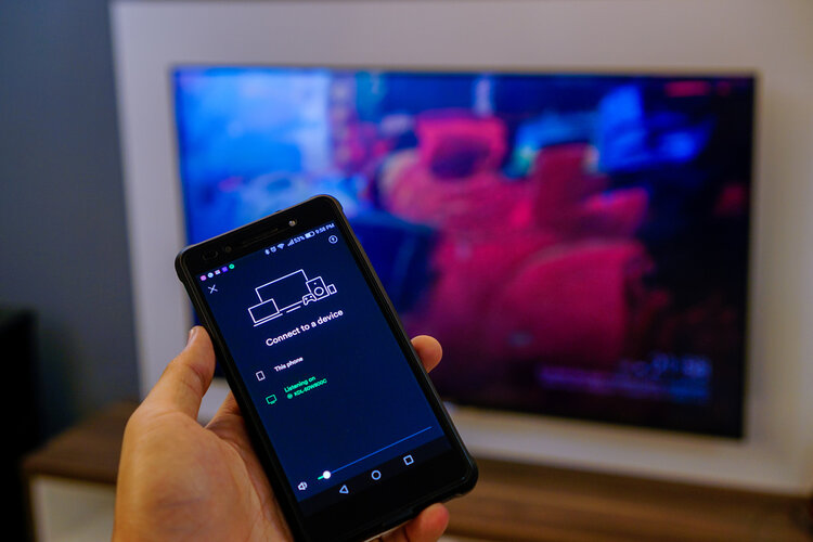 Chromecast from phone to TV