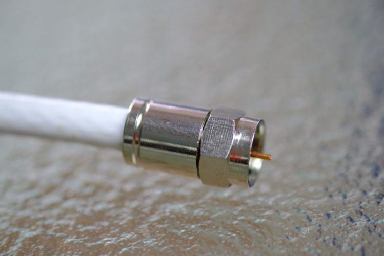 F-type connector of satellite cable