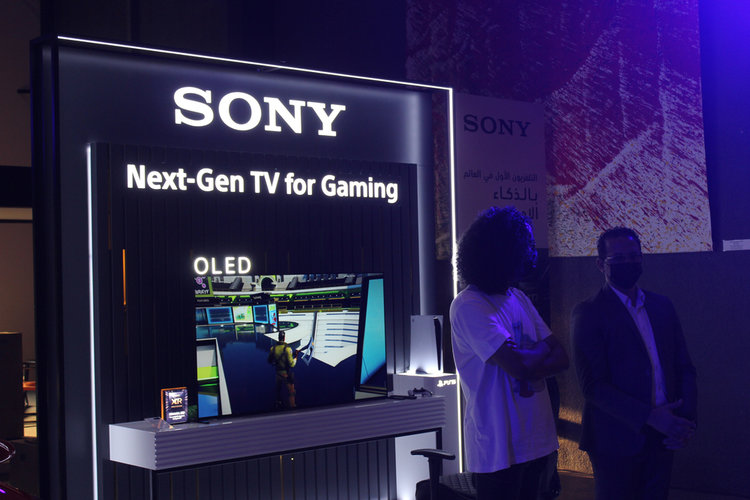 Sony TV on display