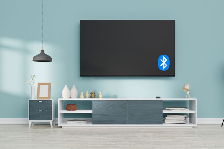TV with bluetooth in the living room