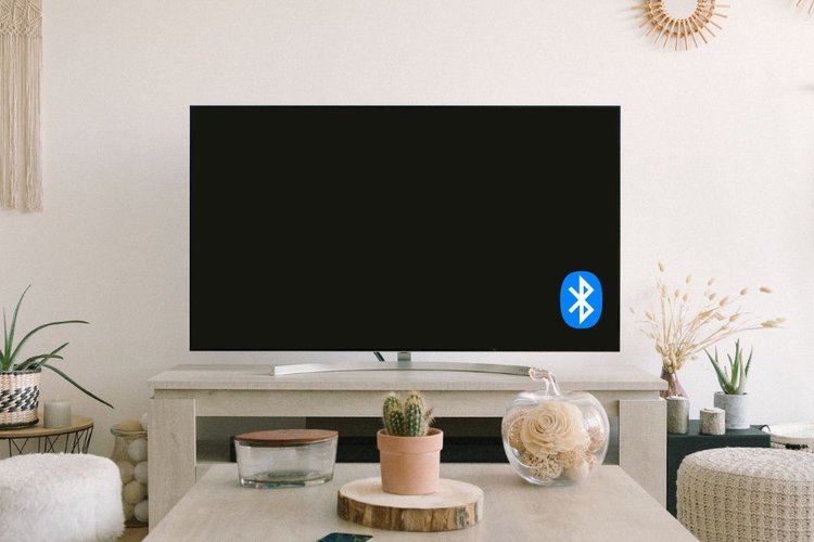 TV with bluetooth in the living room