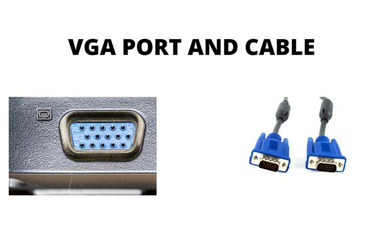 VGA port and cable
