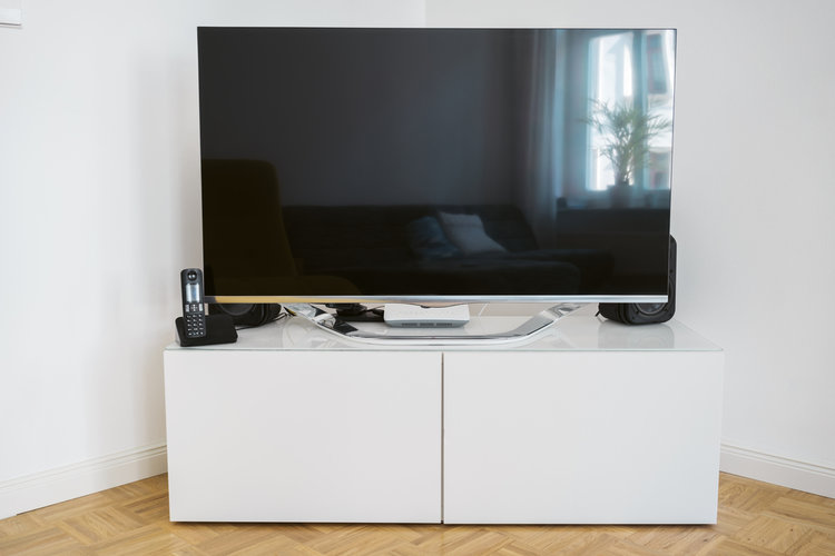 White Conner TV stand