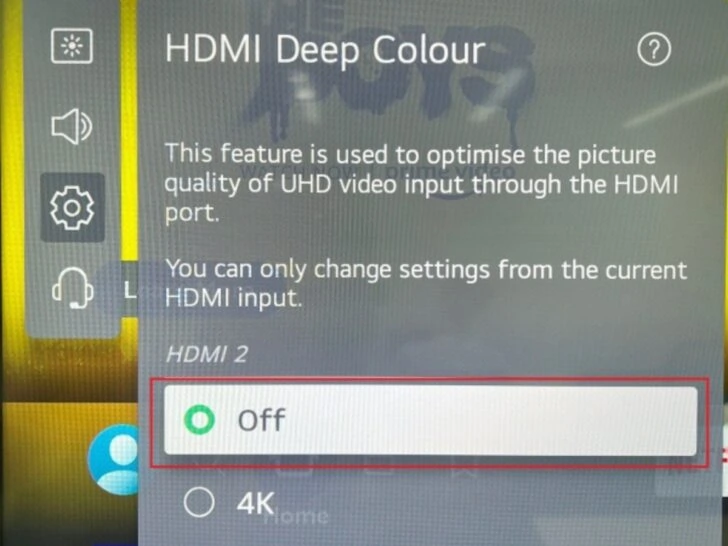 turn off hdr on an lg tv