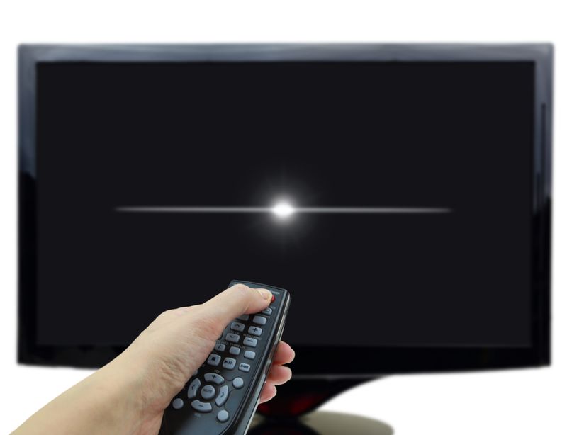 turning off TV using a remote