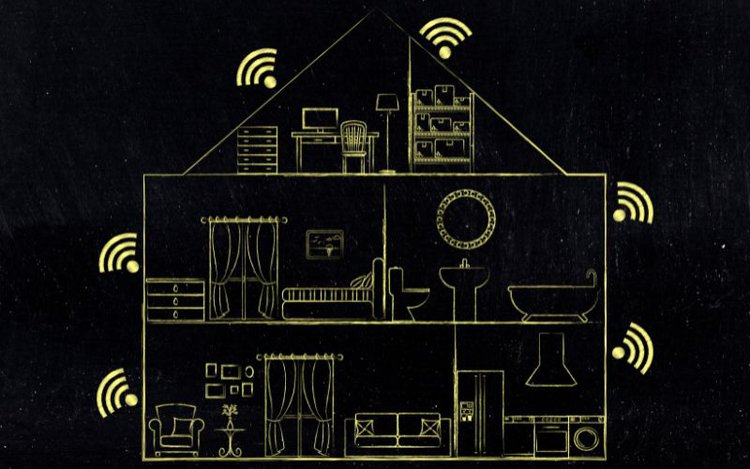 wireless network system in a house