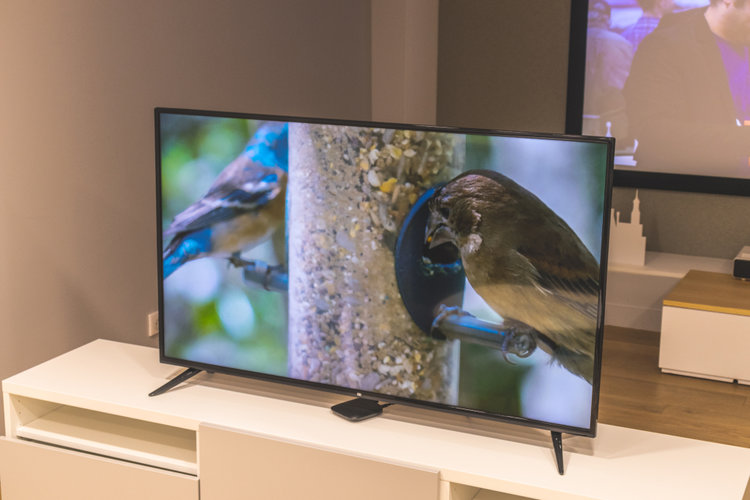 50-inch TV in display